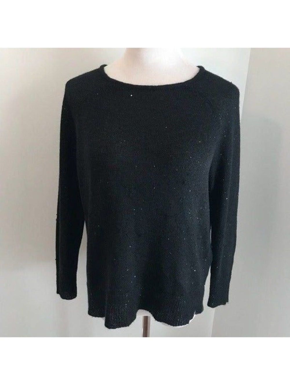Joie Long Sleeve Black Sweater Sz S